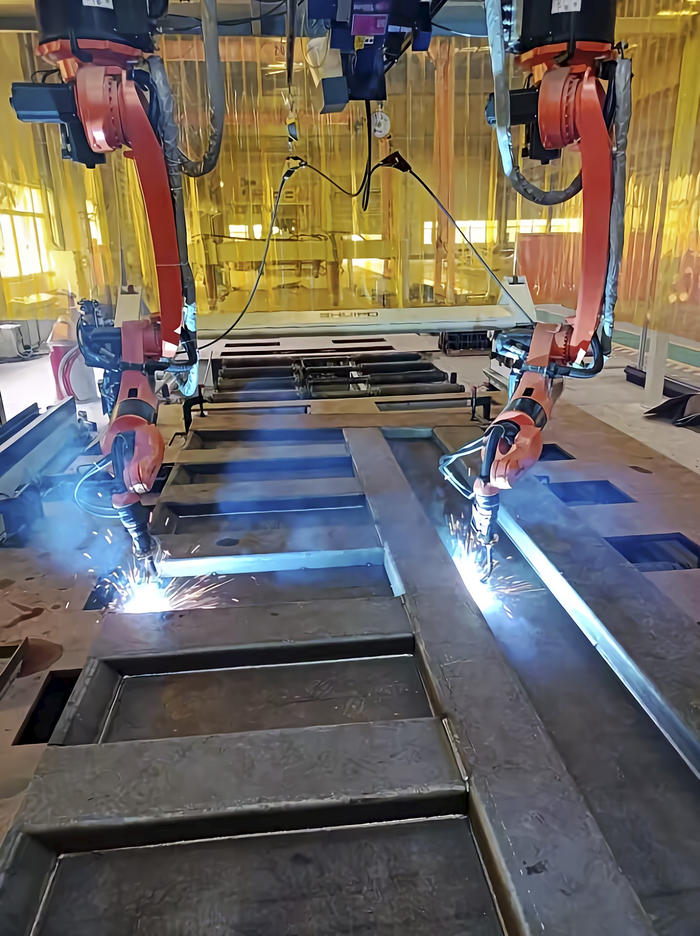 机器人焊接工作站——自卸车自动焊接机器人