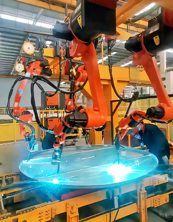 机器人焊接工作站——封头加强筋焊接机器人